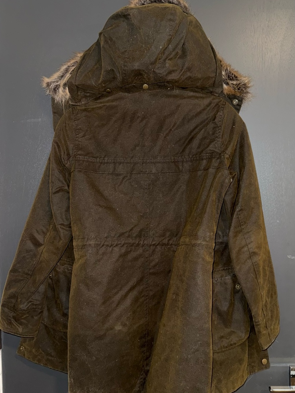 Barbour Dartford Waxed Jacket Olive - Picture 7 of 11